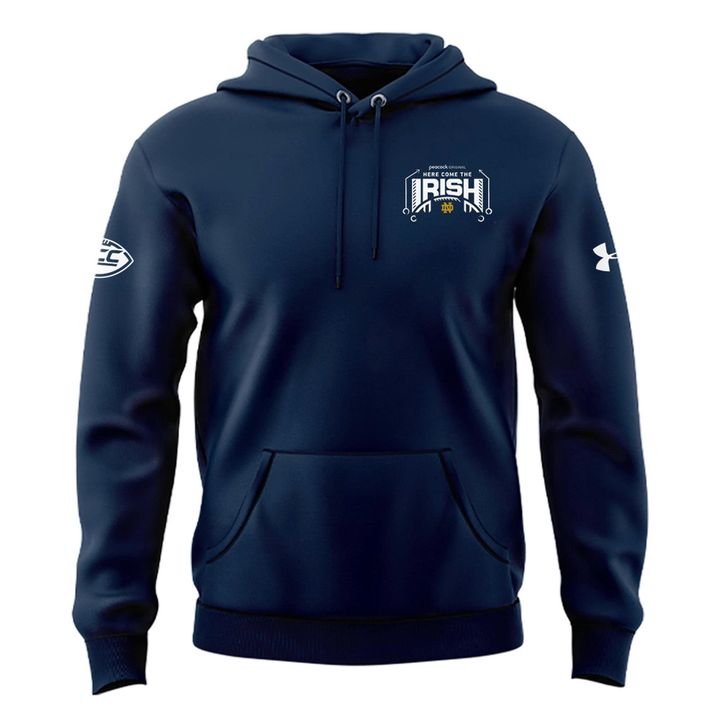 Special 2025 Here Come The Irish Notre Dame Football Hoodie