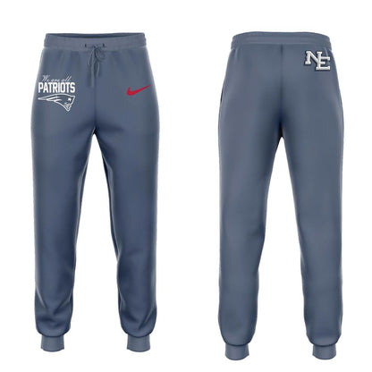 NE Patriots 2025 Rivalries Nor’Easter Storm Blue Zip Hoodie