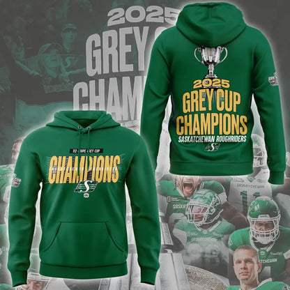 Saskatchewan Roughriders  GreyCup  Champions 2025 Hoodie