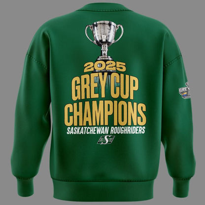 Saskatchewan Roughriders  GreyCup  Champions 2025 Sweatshirt