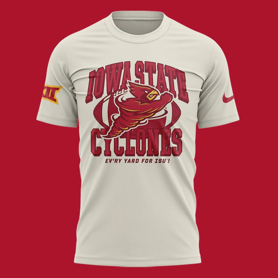 Iowa State Football Punching Cy 1995 Logo T-Shirt