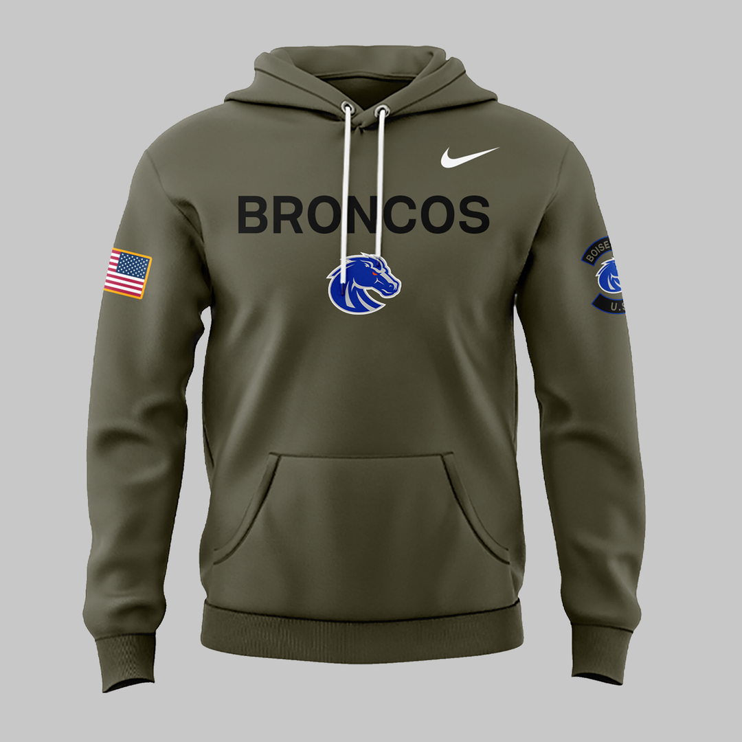 Boise State Broncos Football Military Appreciation 2025 Hoodie