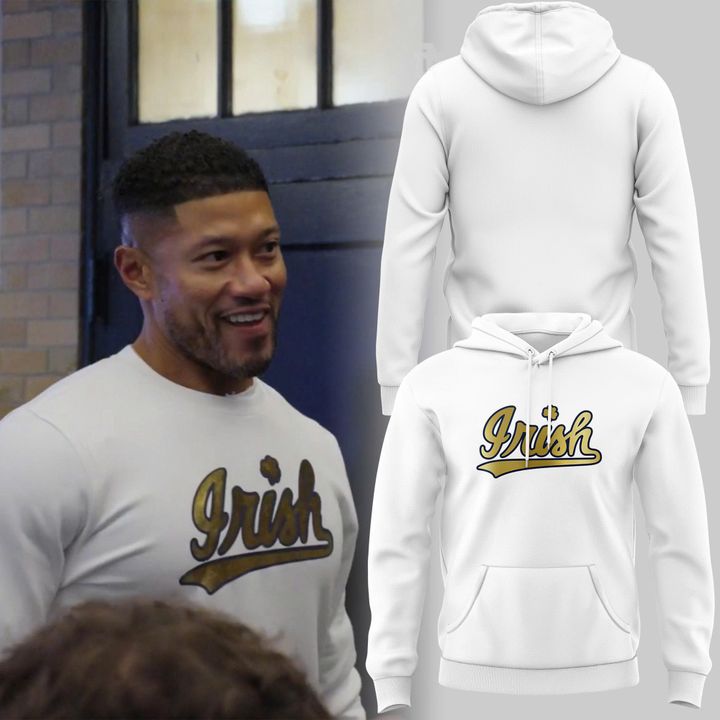 Special 2025 Irish Notre Dame Football Hoodie