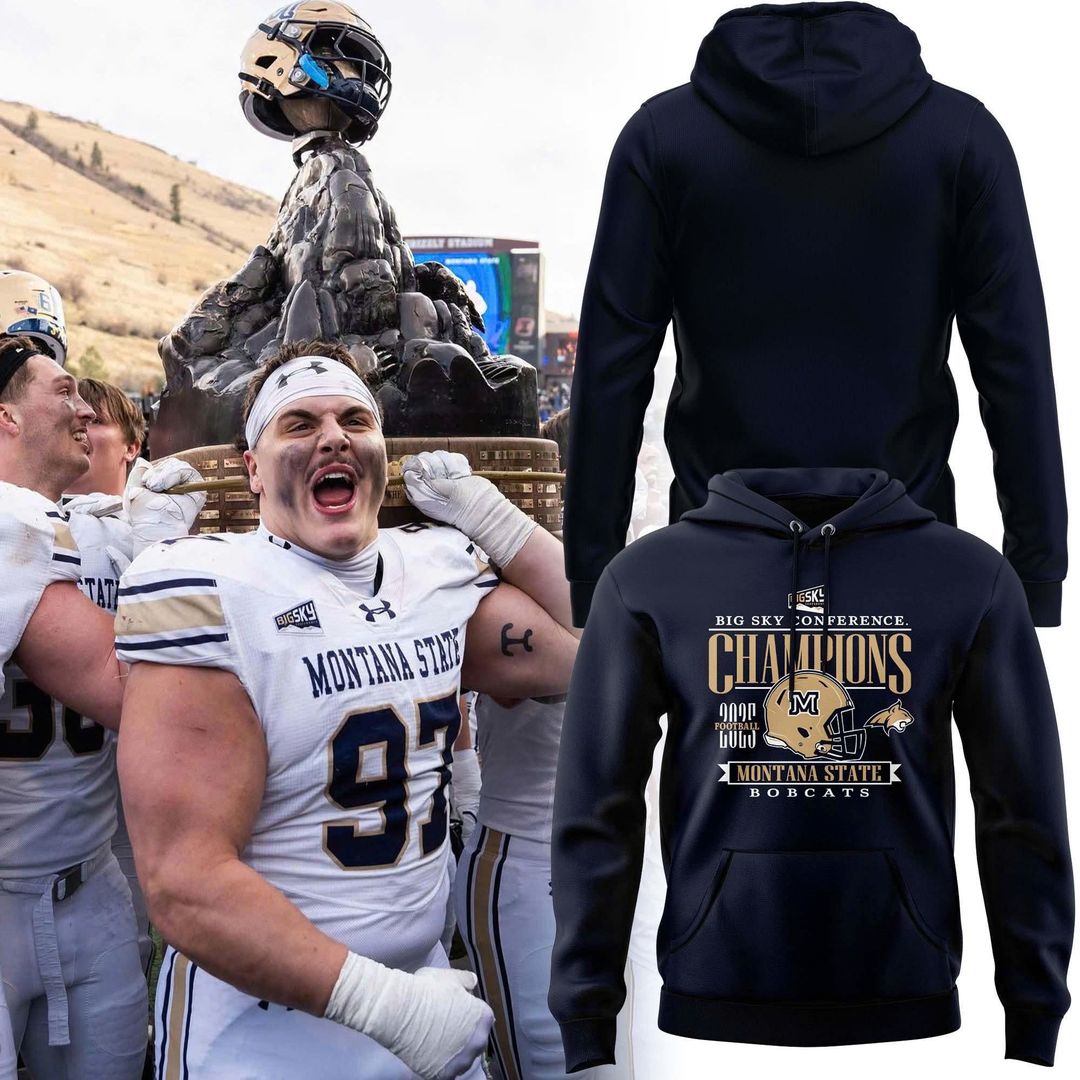 Special 2025 Big Sky Conference Champions Montana State Football Hoodie