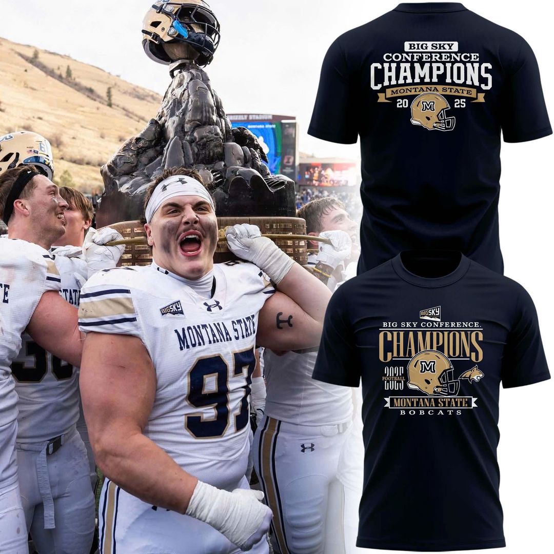 Special 2025 Big Sky Conference Champions Montana State Football T-Shirt