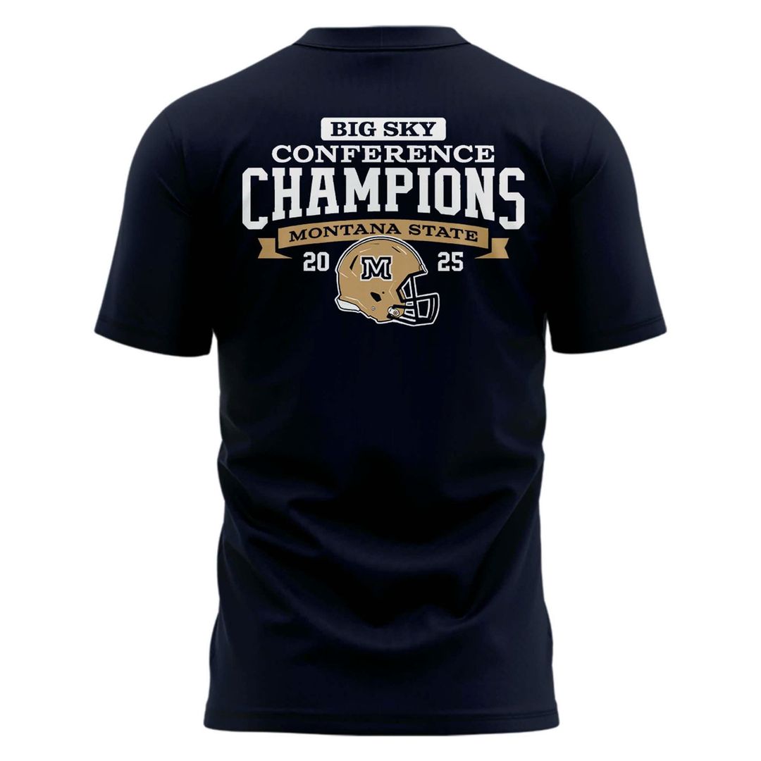 Special 2025 Big Sky Conference Champions Montana State Football T-Shirt