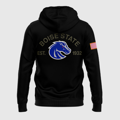 Boise State Broncos Football Military Appreciation 2025 Hoodie