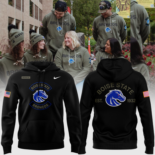 Boise State Broncos Football Military Appreciation 2025 Hoodie