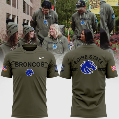 Boise State Broncos Football Military Appreciation 2025 TSHIRT