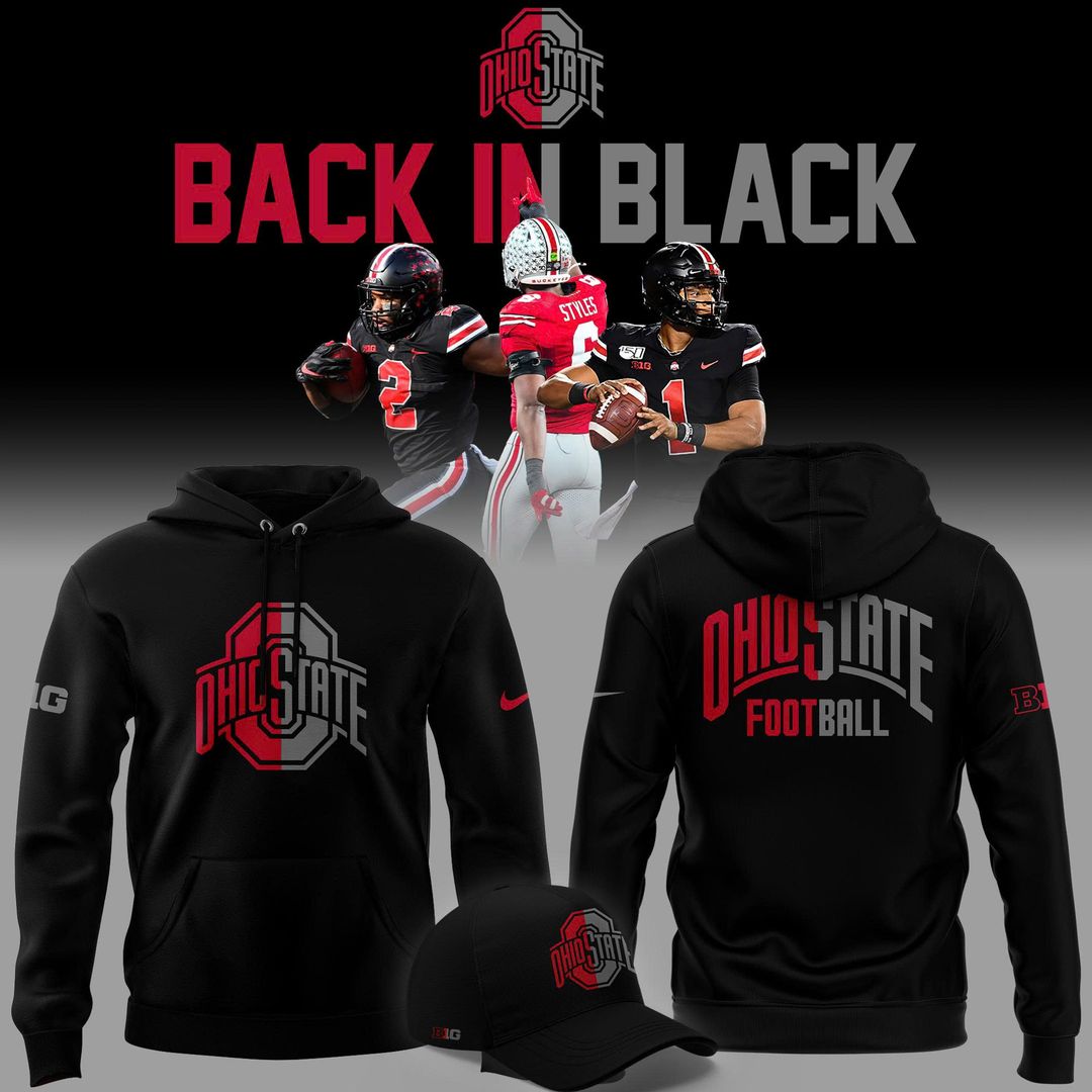 Ohio State Football Back In Black 2025 Combo Hoodie