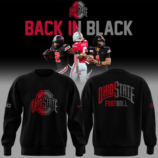 Ohio State Football "Back In Black" 2025 Combo Sweatshirt