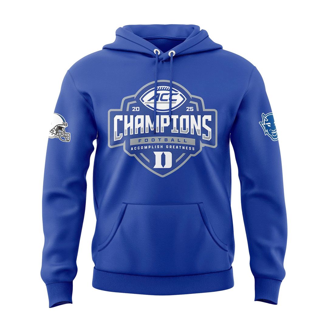 Duke Football 2025 ACC Football Champions Hoodie