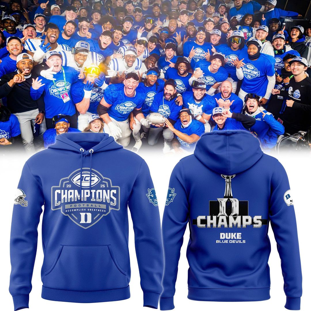 Duke Football 2025 ACC Football Champions Hoodie