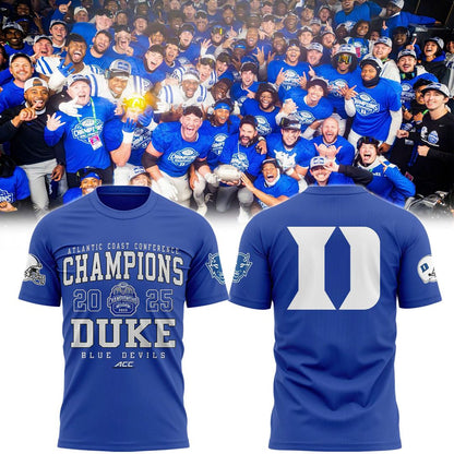 Duke Football 2025 ACC Football Champs T-shirt