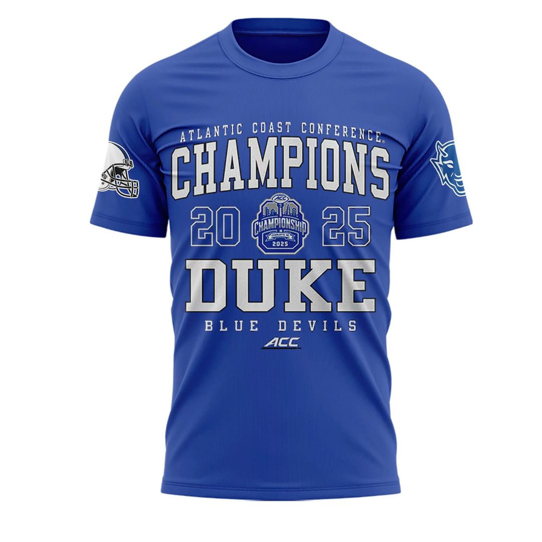 Duke Football 2025 ACC Football Champs T-shirt