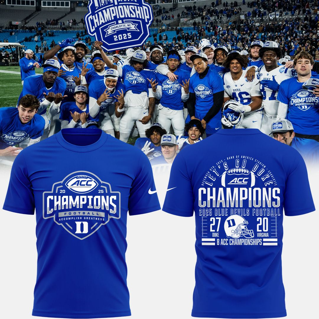Duke 2025 ACC Football Championship Tee