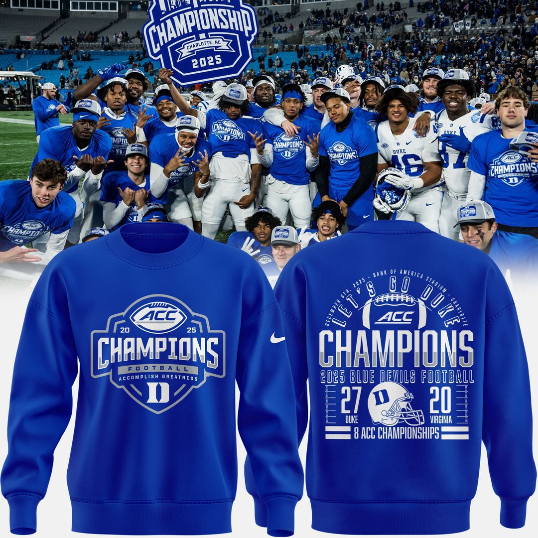 Duke 2025 ACC Football Championship Sweatshirt