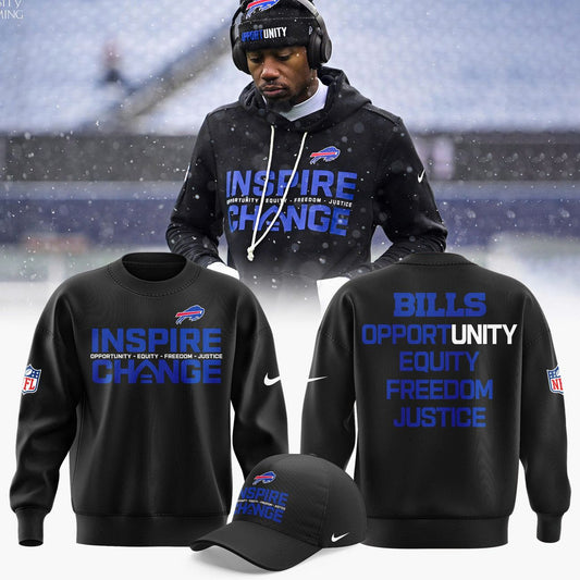 Limited Edition Buffalo Bills '' INSPIRE CHANGE '' 2025 SWEATSHIRT