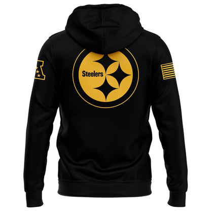 Pittsburgh Steelers Black Coach Mike Tomlin Hoodie