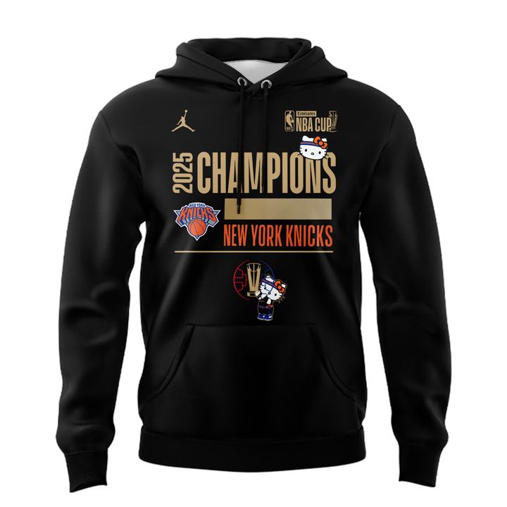 2025 New York Knicks  x Hello Kitty NBA Cup Champions Hoodie