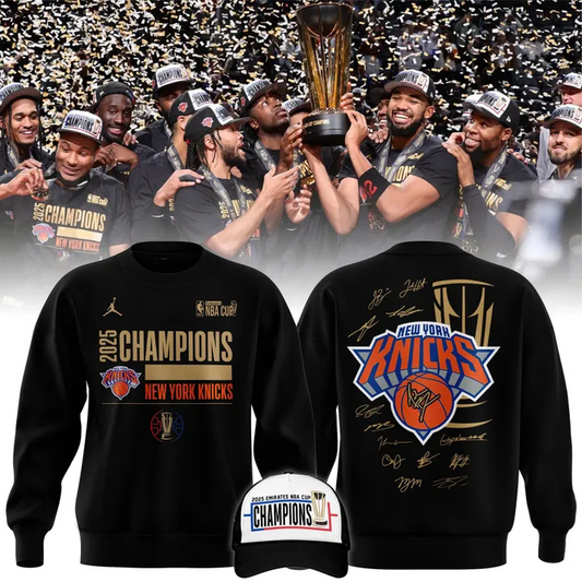 Special New York Knicks 2025 NBA Cup Sweat V3