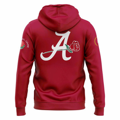Alabama Crimson Tide 2026 Rose Bowl Game Hoodie - Red