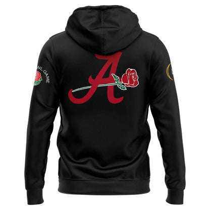Alabama Crimson Tide 2026 Rose Bowl Game Hoodie - Black
