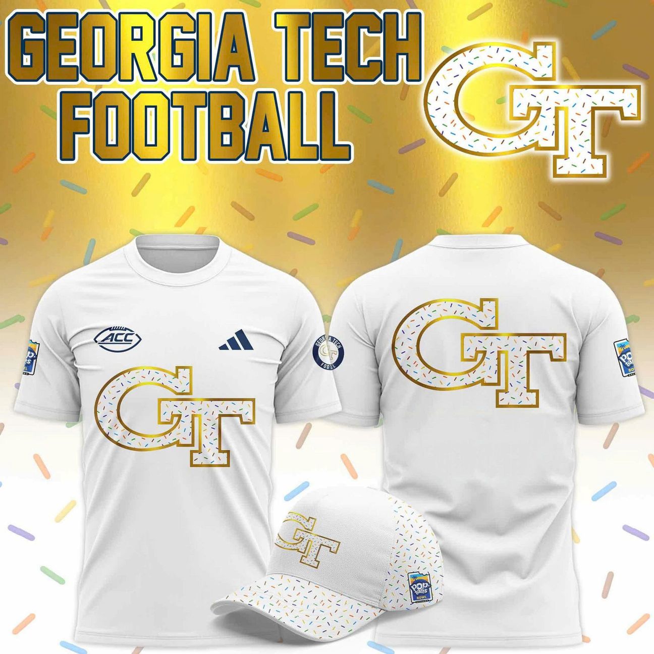 Georgia Tech Football Frosted x Sprinkled T-shirt