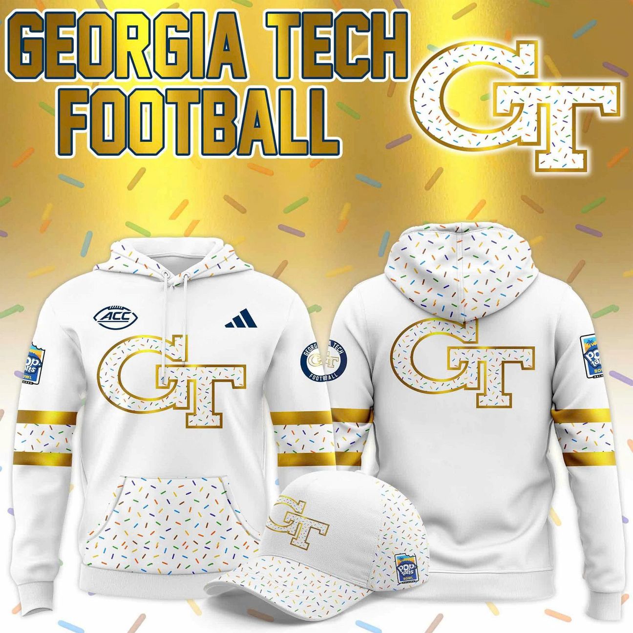 Georgia Tech Football Frosted x Sprinkled Hoodie
