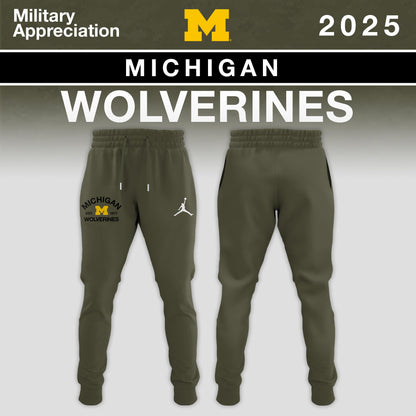 Michigan Wolverines 2025 Military Appreciation Limited Edition Hoodie