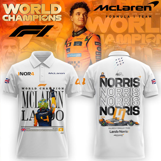 Limited Edition 2025 Lando Norris World Champions Combo Polo