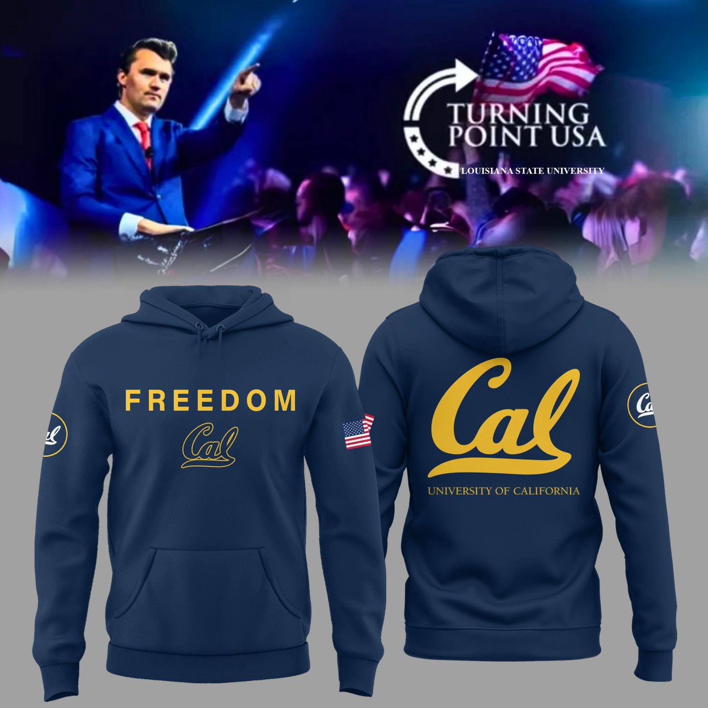 Limited Edition University of California, Berkeley x Turning Point USA Hoodie