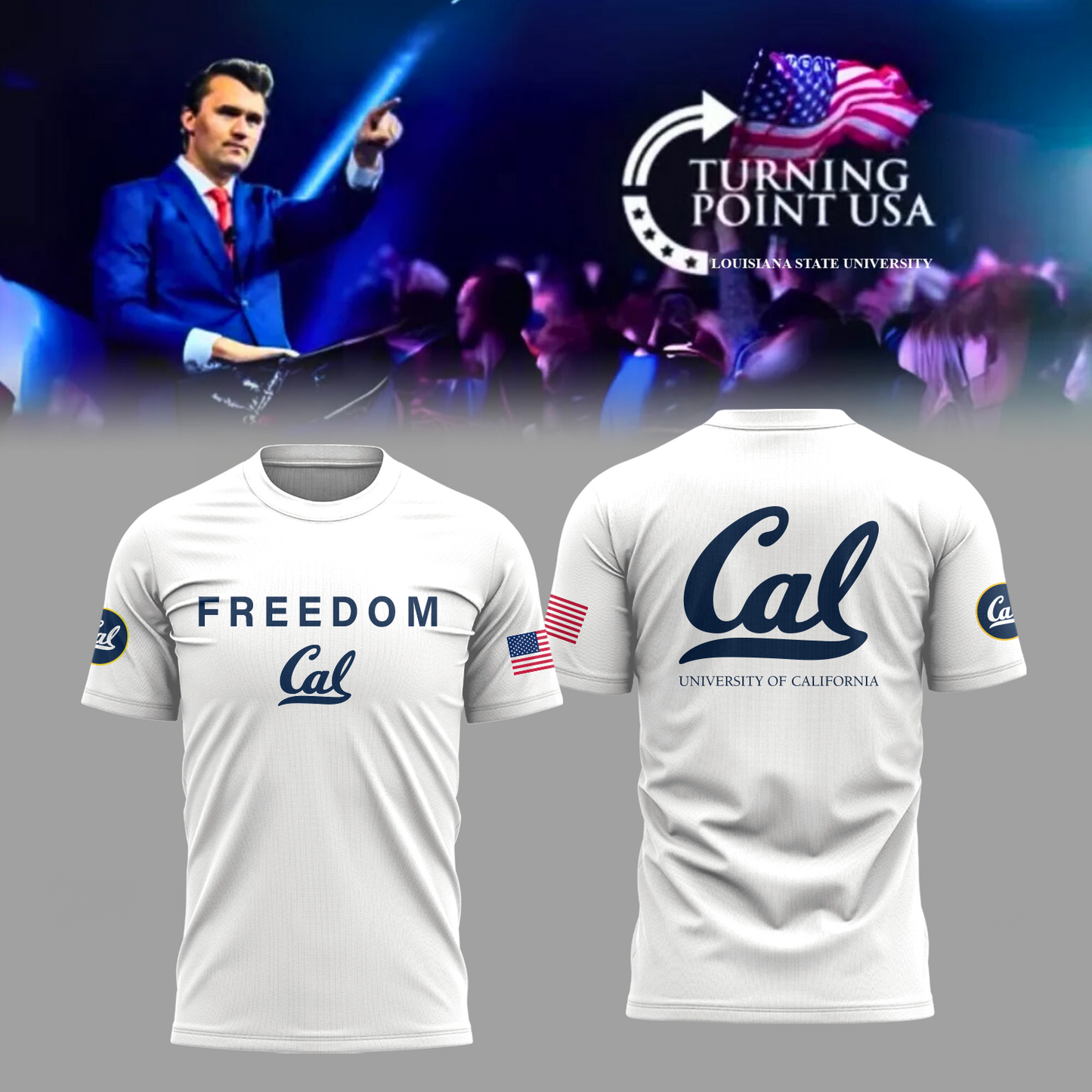 Limited Edition University of California, Berkeley x Turning Point USA T-Shirt