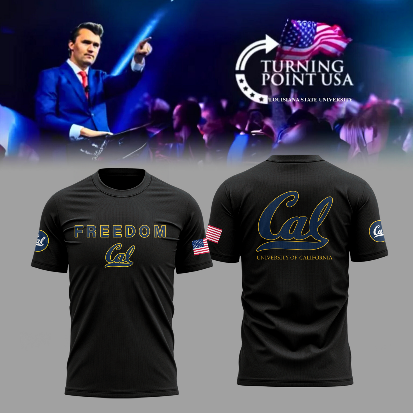 Limited Edition University of California, Berkeley x Turning Point USA T-Shirt