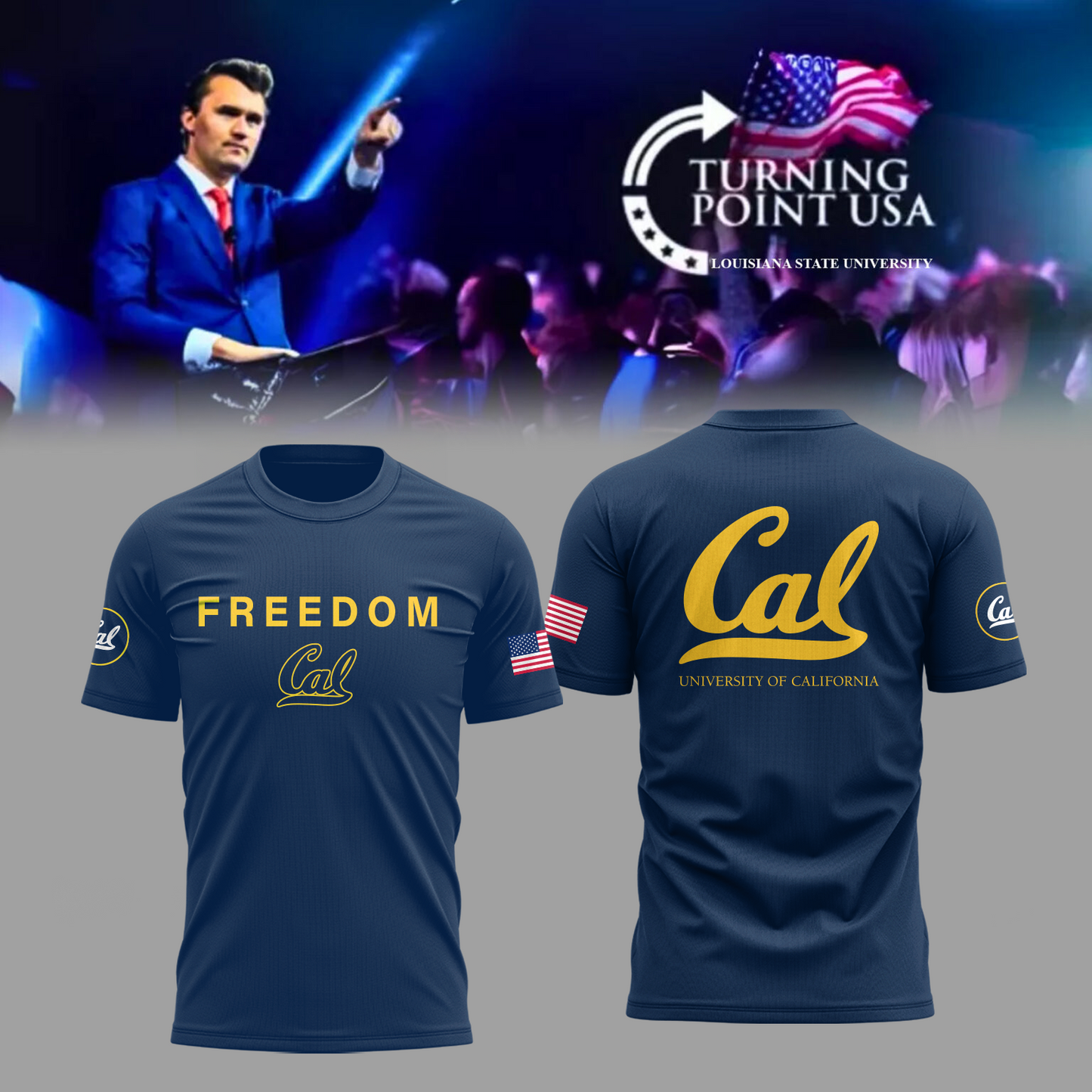Limited Edition University of California, Berkeley x Turning Point USA T-Shirt