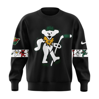 Limited Edition Minnesota Wild Grateful Dead Night Sweatshirt