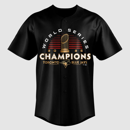 Toronto Blue Jays World Series Champions 2025 Black Jersey
