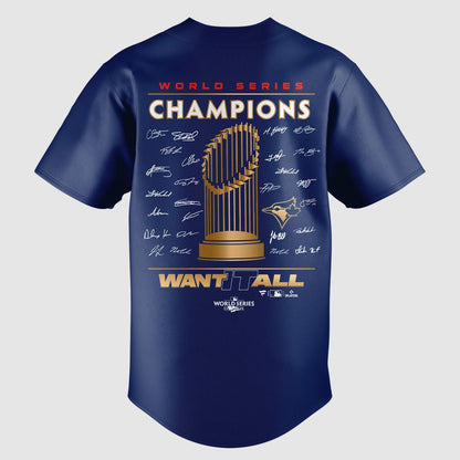 Toronto Blue Jays World Series Champions 2025 Baseball Jersey