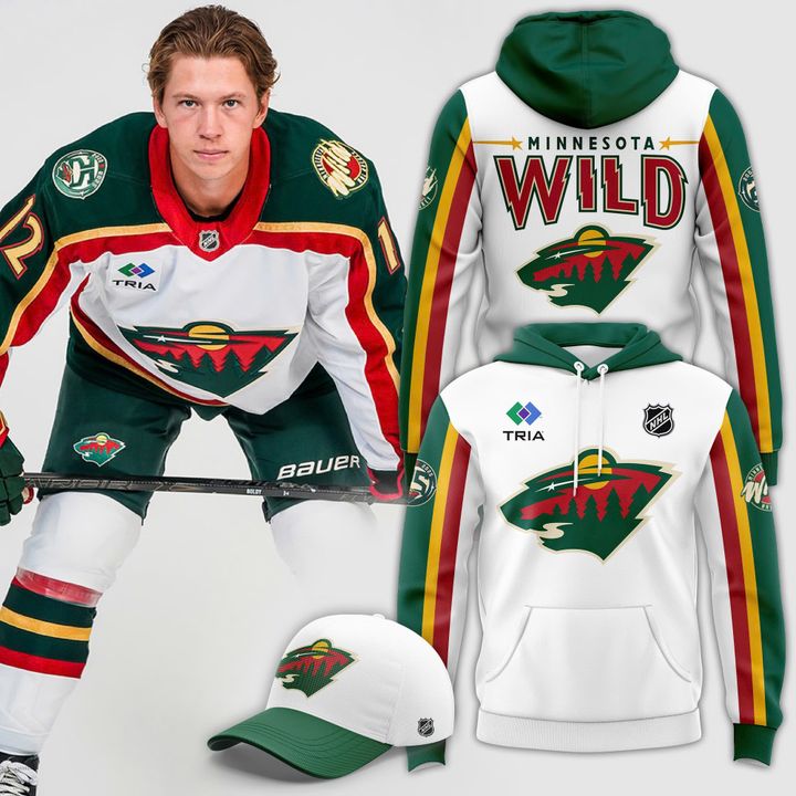 Men's Minnesota Wild White 25th Anniversary Premium Hoodie