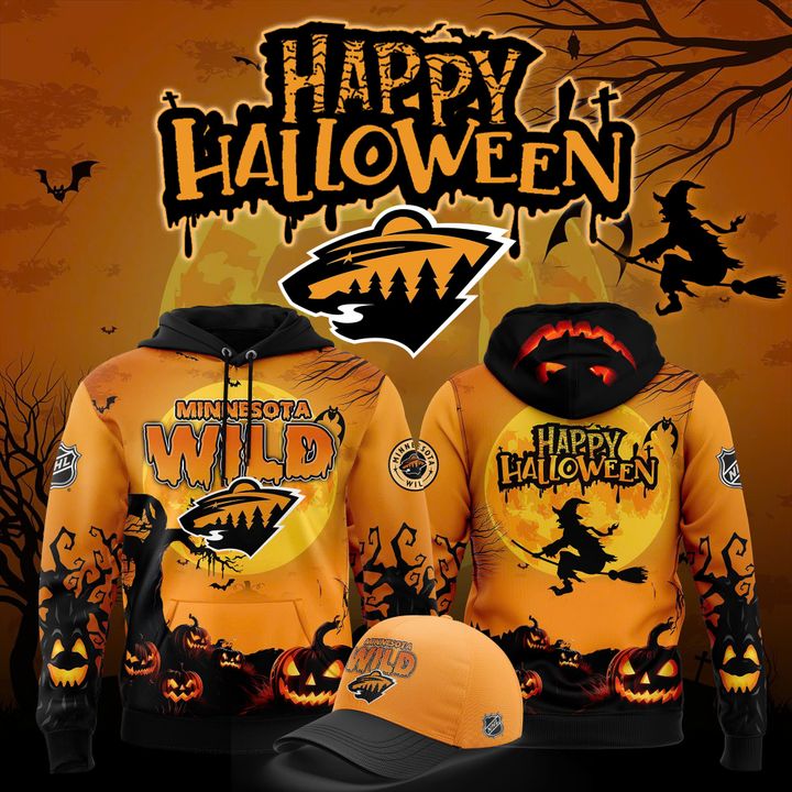Limited Editions Minnesota Wild '' Happy Halloween '' Hoodie 2025
