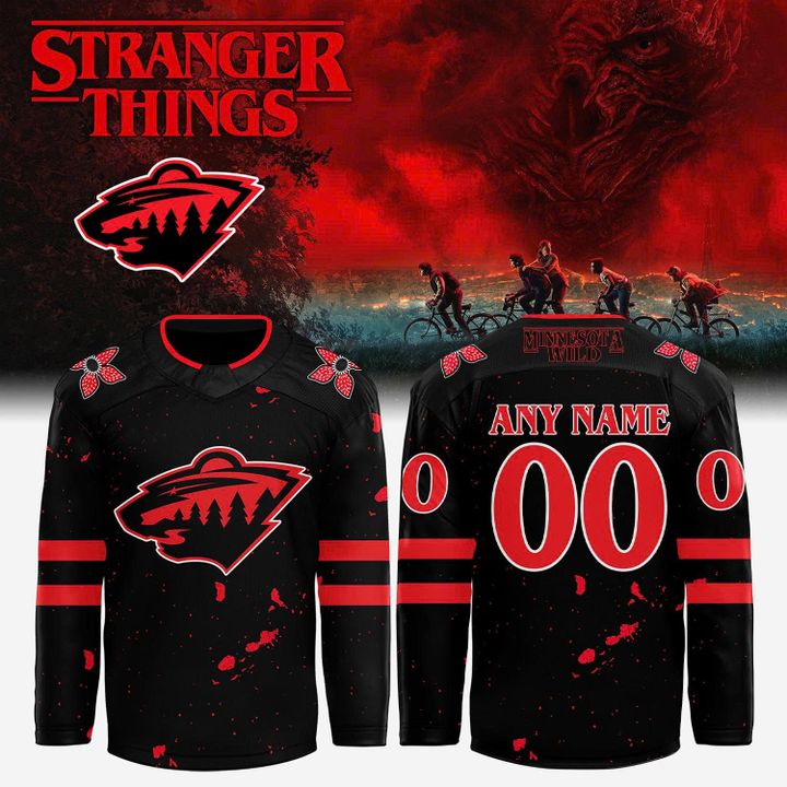 Minnesota Wild 2025 Stranger Things Special Jersey - Custom