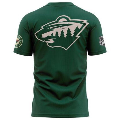 Minnesota Wild "GUS BUS" Green T-shirt