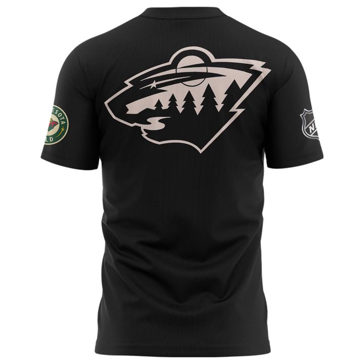 Minnesota Wild "GUS BUS" Black T-shirt