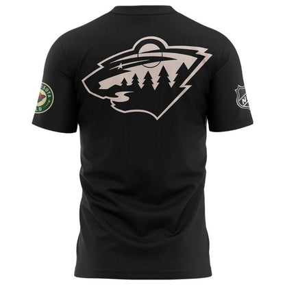 Minnesota Wild "GUS BUS" Black T-shirt