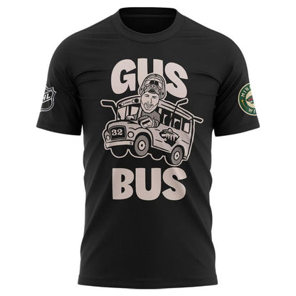 Minnesota Wild "GUS BUS" Black T-shirt