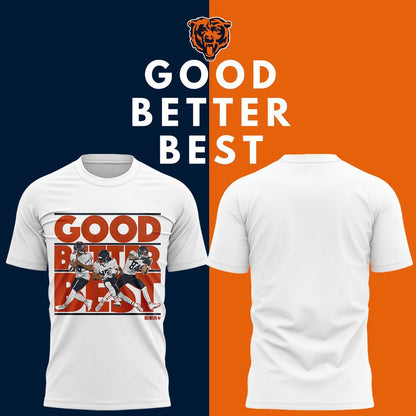 Chicago Bears GOOD. BETTER. BEST T-shirt - White