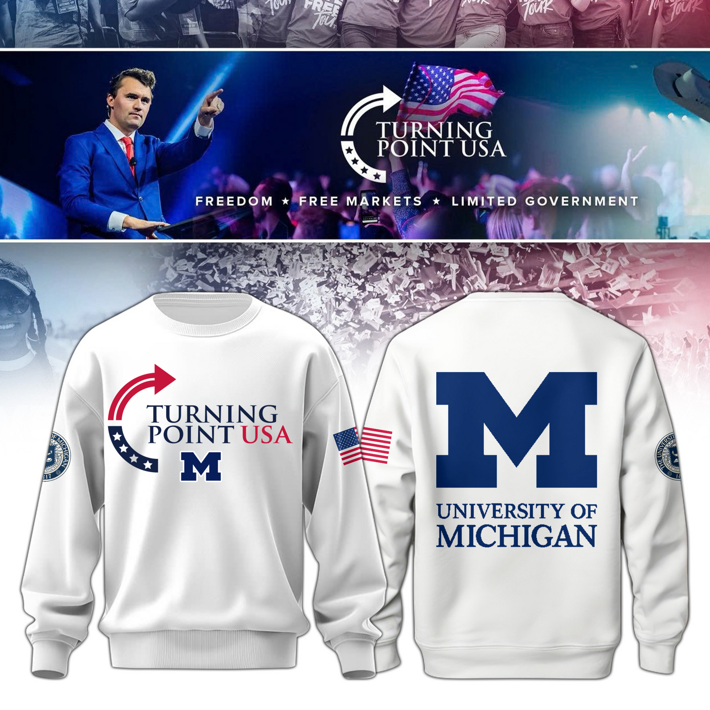 2025 Michigan x Turning Point USA Sweatshirt