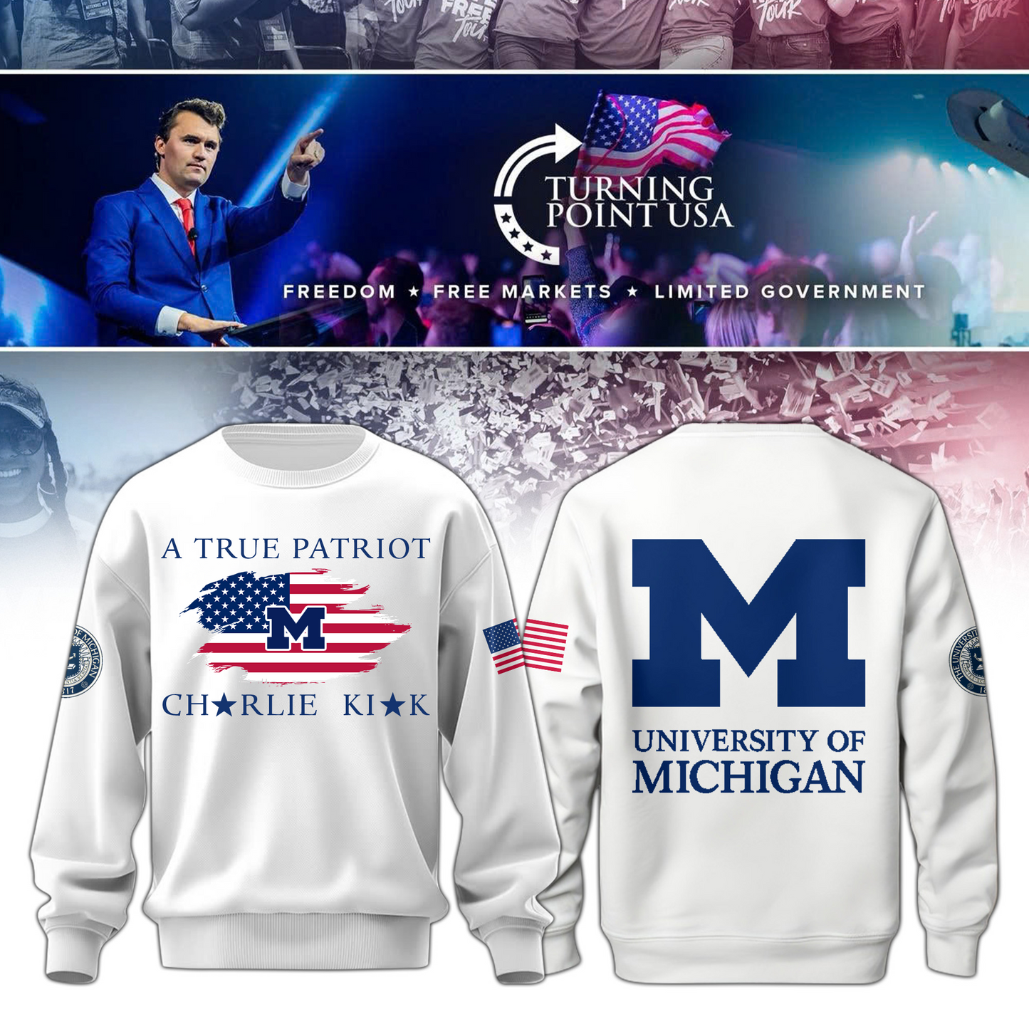 2025 Michigan x Turning Point USA Sweatshirt