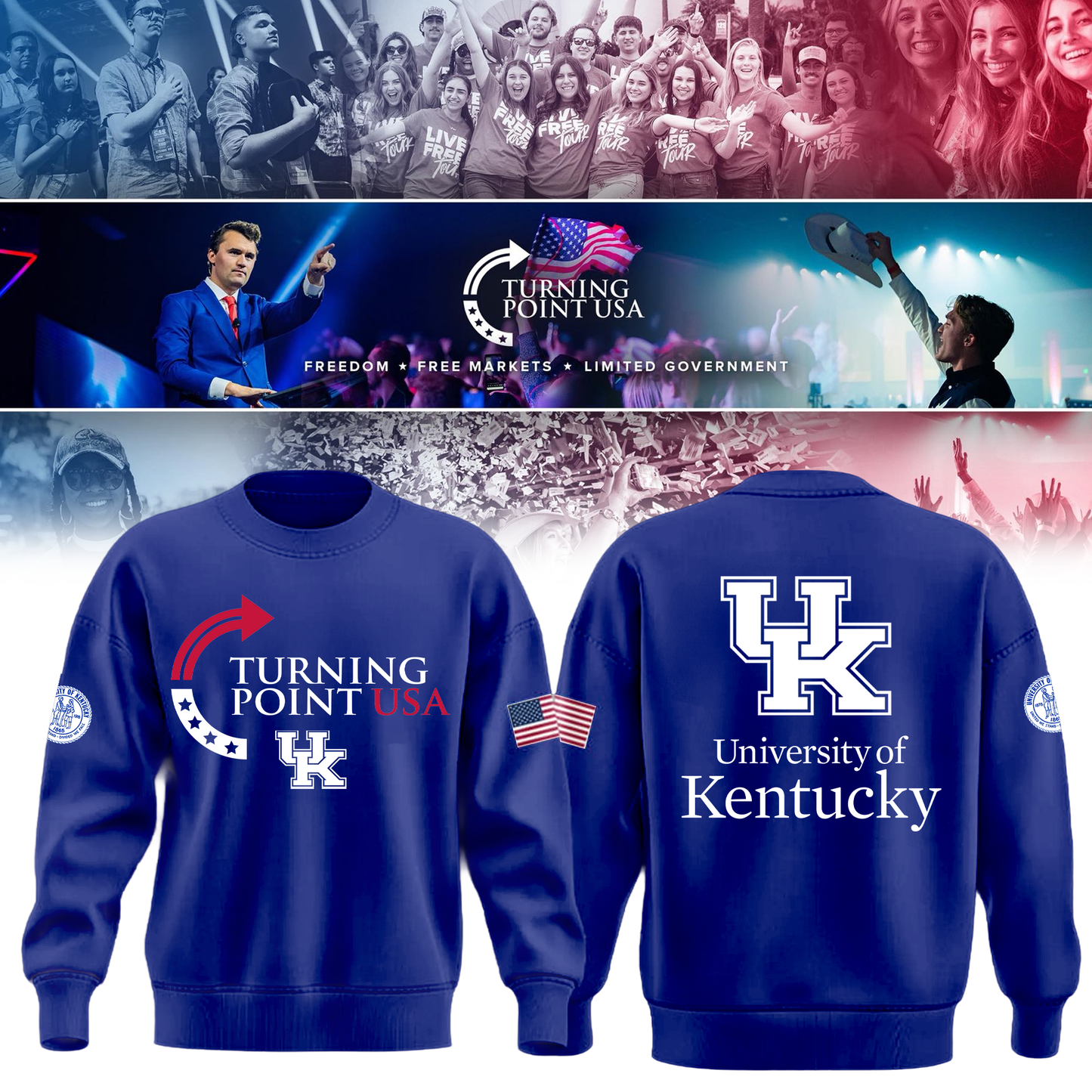 Kentucky University x Turning Point USA Sweatshirt