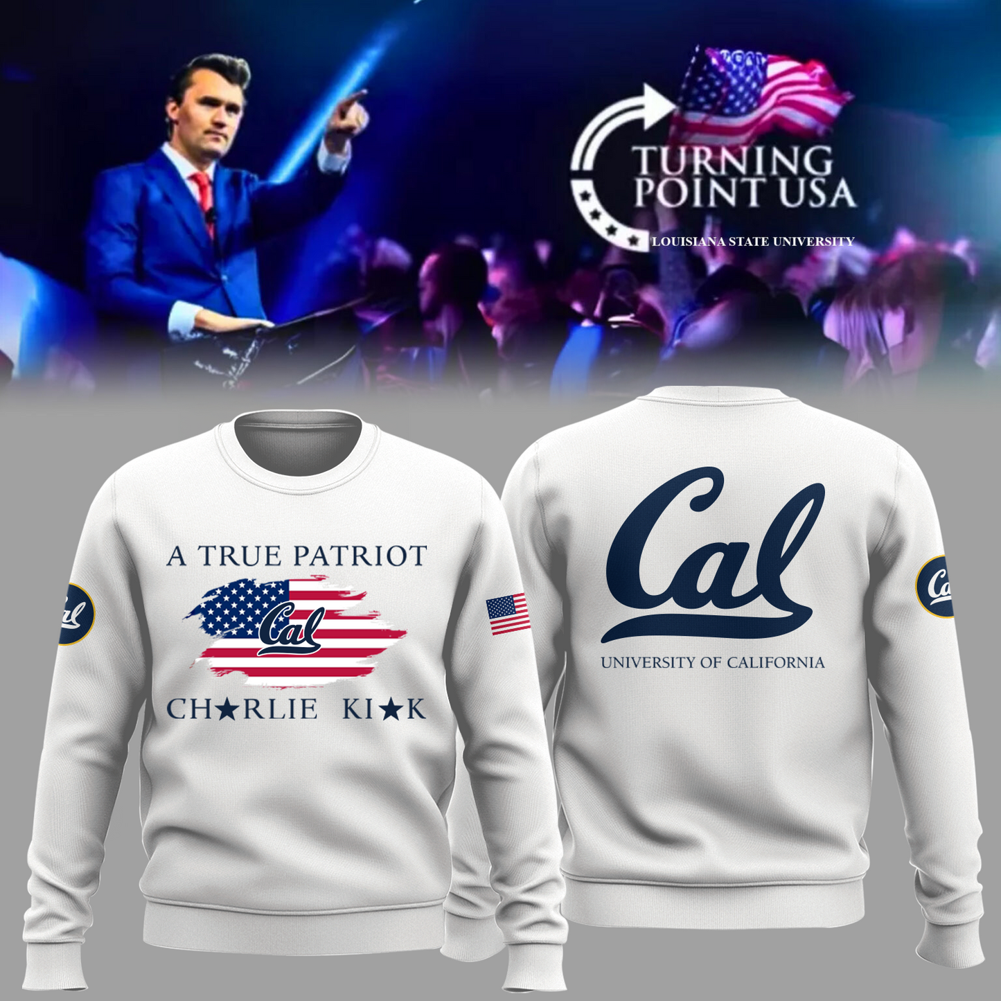 Limited Edition University of California, Berkeley x Turning Point USA Sweatshirt